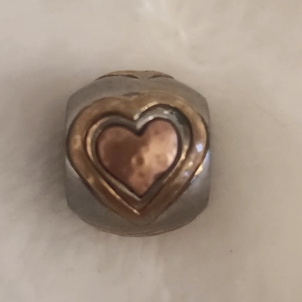 Three toned Brighton heart charm